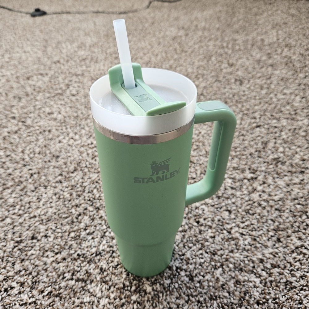 Stanley Green Tumbler with Straw
